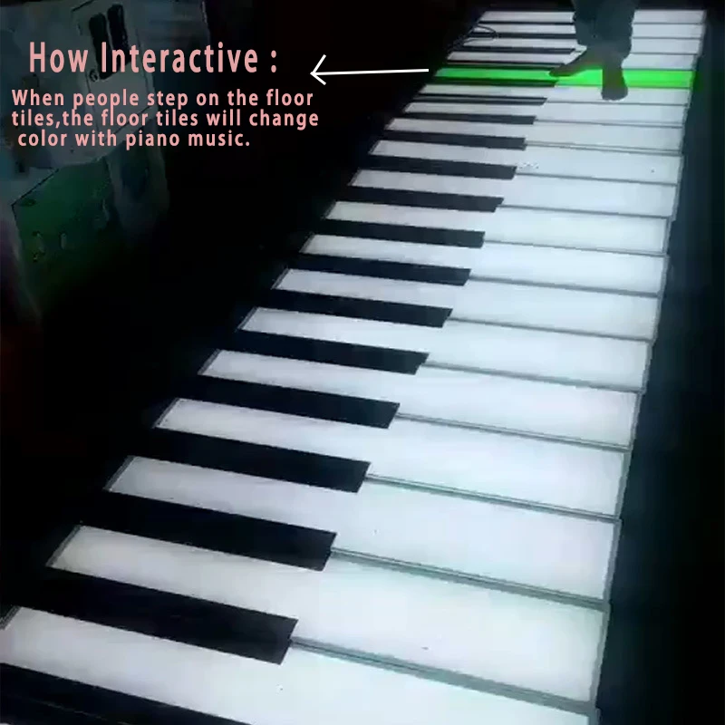 Led Piano Sensor Floor Lamp Waterproof Floor Floor Piano Light Music Stair Lamp Led Smart Lighting