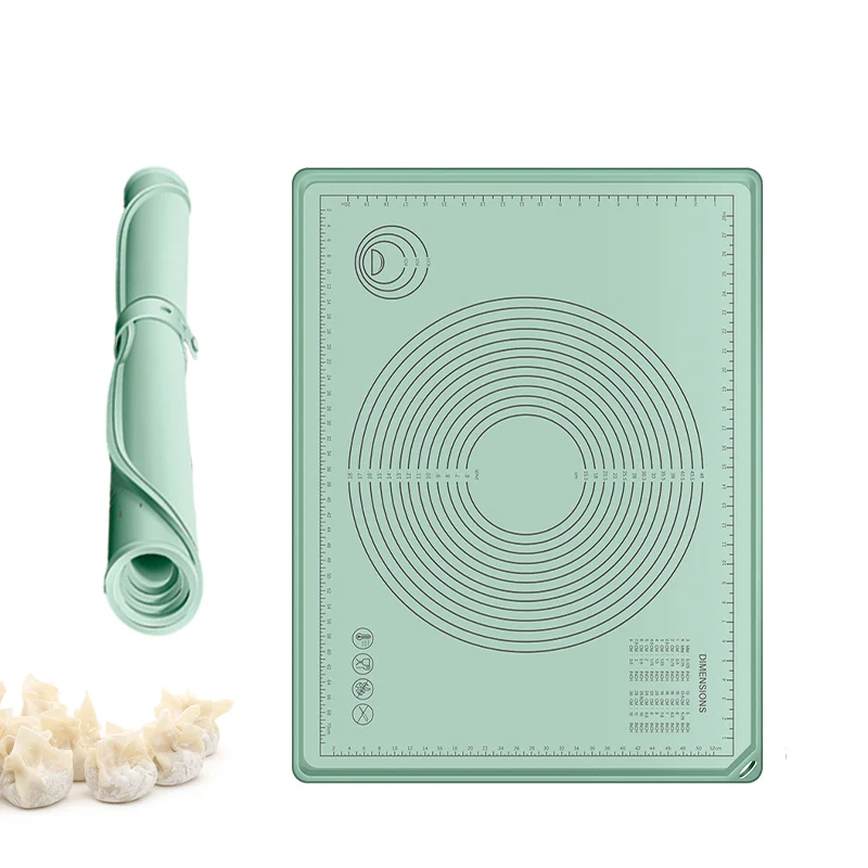 Пищевой силиконовый коврик для раскатки теста очень большой антипригарный выпечки с высоким краем