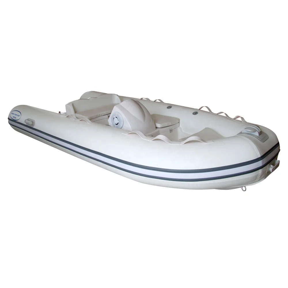 Mini RIB boat rigid fiberglass hull inflatable boat PVC pontoon boat
