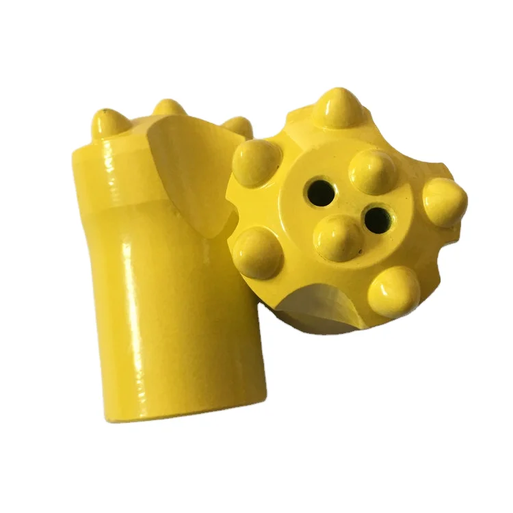 API Certified 32mm 7-Button 7-Degree Drill Bit Rod New & Used Forging Steel Drilling Tool Hard Rock Ore Mining Well Application