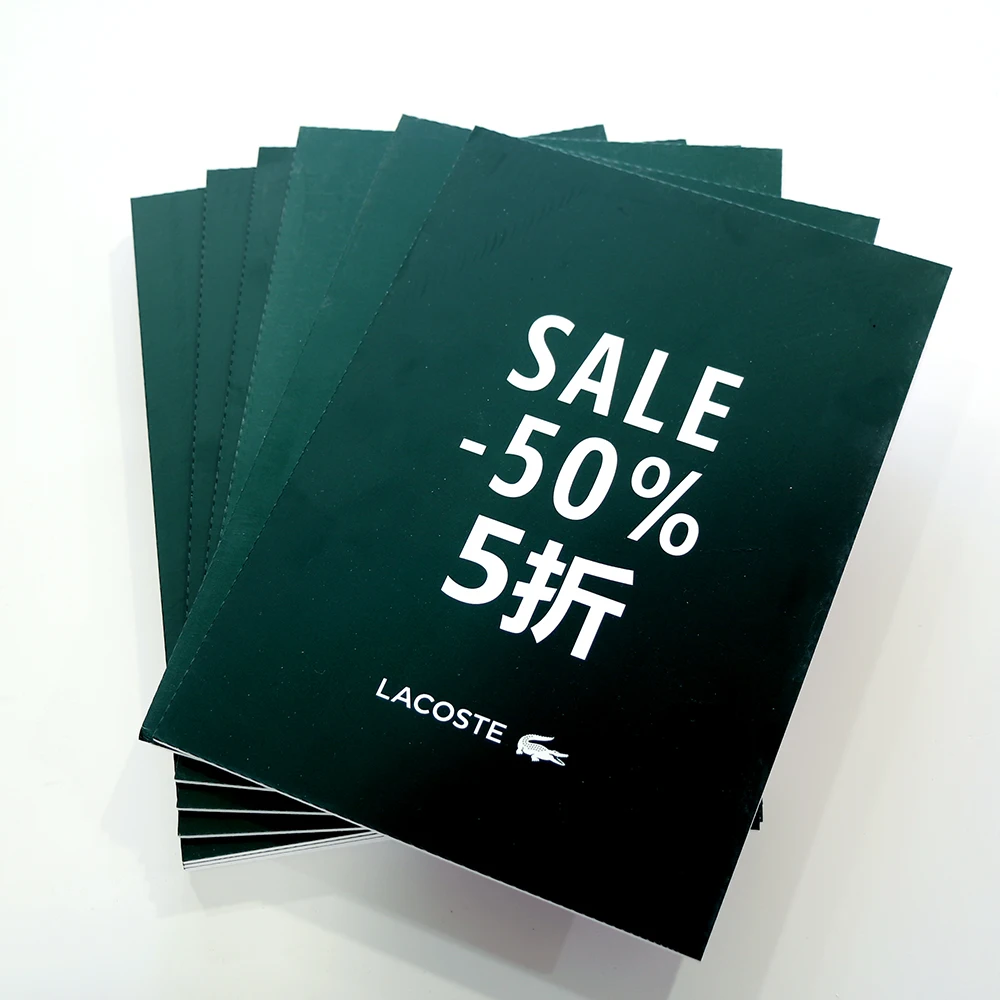 Factory Directly Selling Custom Logo Printing PVC Board Sign Table Stand Sign Holder