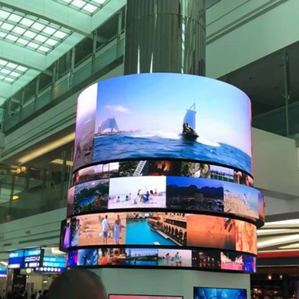 Screen Soft Module Panel Advertising Indoor Flexible Full Color Price Custom P3 P5 P4 P2.5 P6 Curved Board SMD Small LED Display
