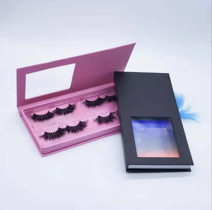 wholesale 15--30mm fluffy faux mink lashes private label mink eyelashes vendor false lashes packaging boxes