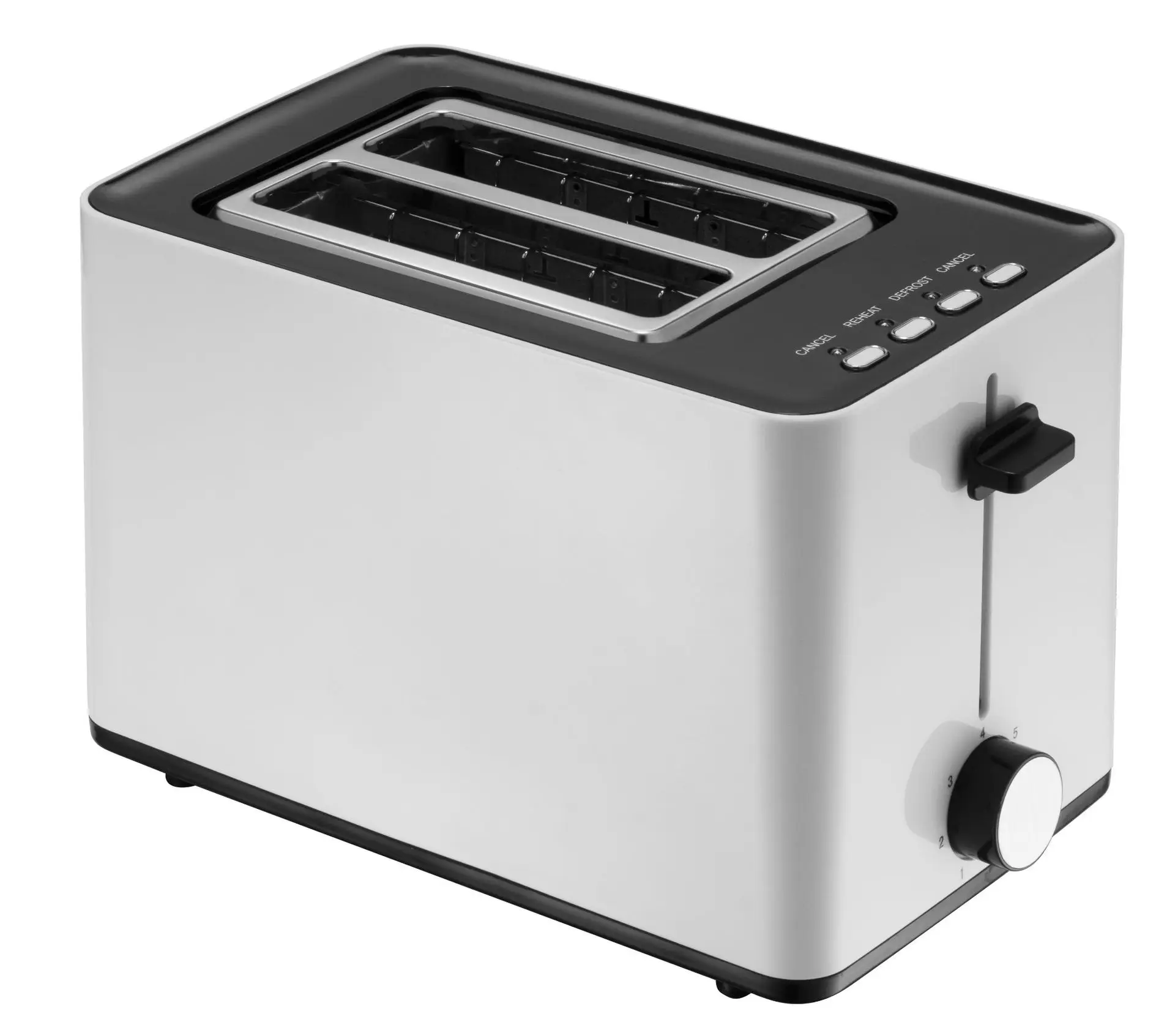 Tostadora Juesen OEM TM3280 2 slice  wide slot toaster good motor to bake evenly reheat/defrost/ 7 level shade bread toaster