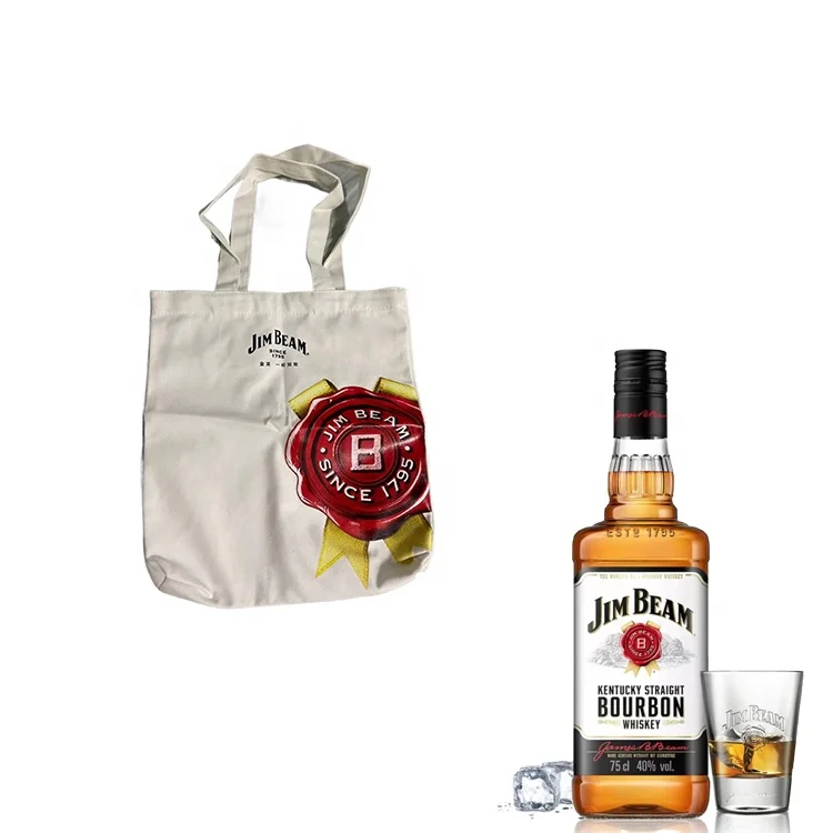 Брезентовая сумка для шоппинга Jim beam bourbon