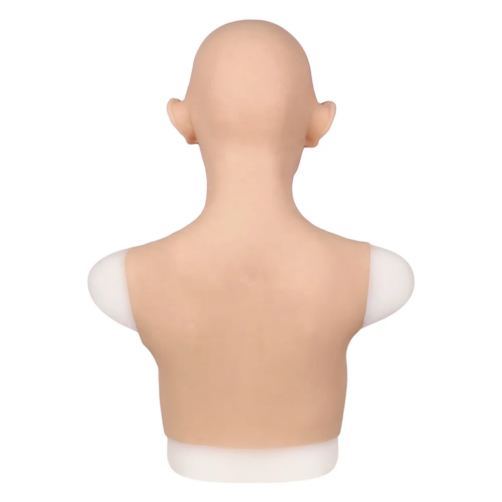 Display Headform Silicone   breast forms with Mask African Women Head Model Lifelike 1:1 Lady Mold Mode Artificial Mannequin