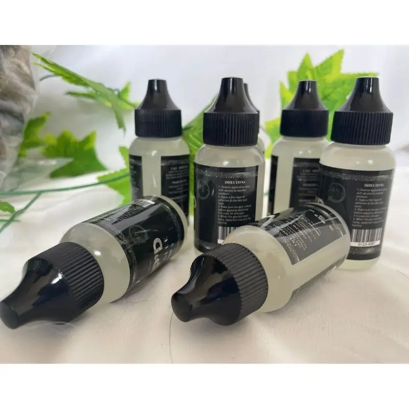 Lace Wig  Glue Waterproof Clear Low Fume and Strong Hold Hair Adhesives Lace Front Wig Glue  with OEM Private Label