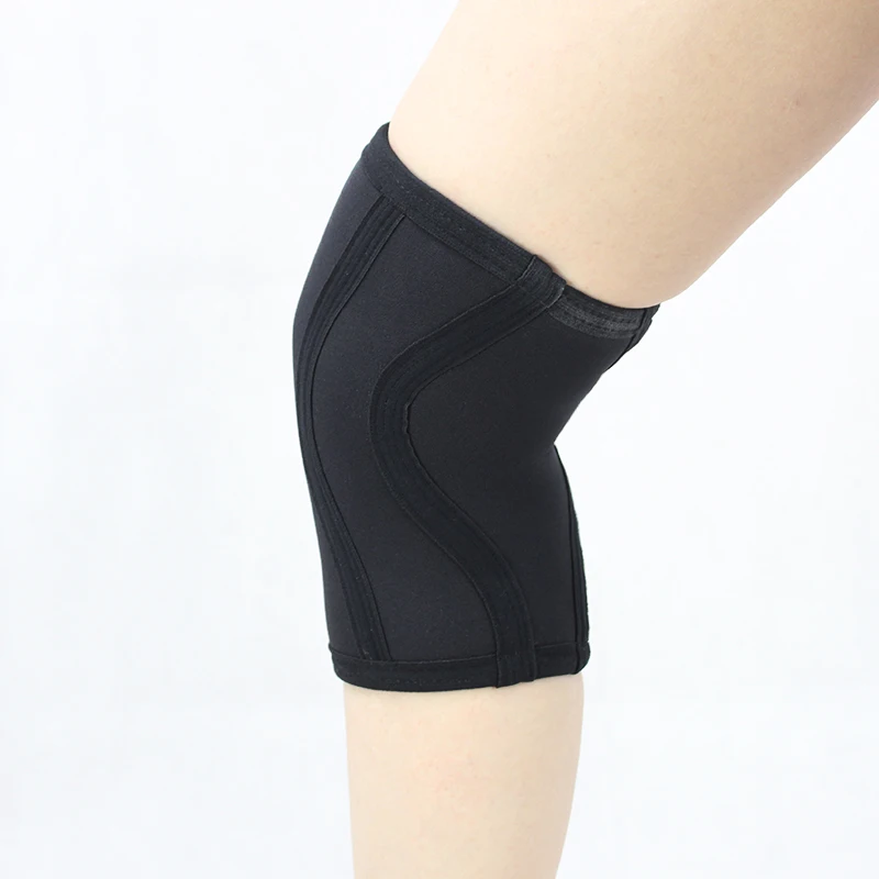 KS -906 Top Quality SCR  Knee pad 7MM  Neoprene Knee Sleeve Black Knee Support