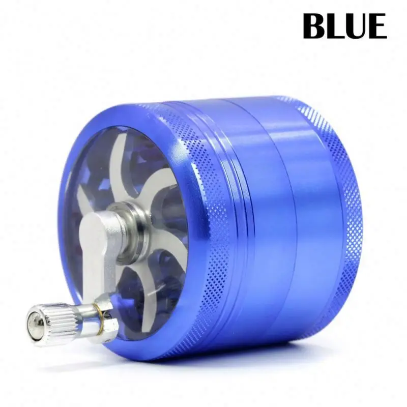 
Wholesale Hand Crank Smoking Grinders Crusher Tobacco Cutter Grinder Metal Hand Muller Weed Accessories 