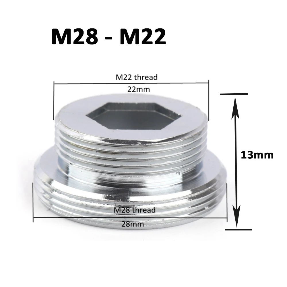 16/18/20/22/24/26/28/30/32mm External Thread to 22mm External Thread Kitchen Sink Water Purifier Tap Faucet Mout Aerator Adaptor