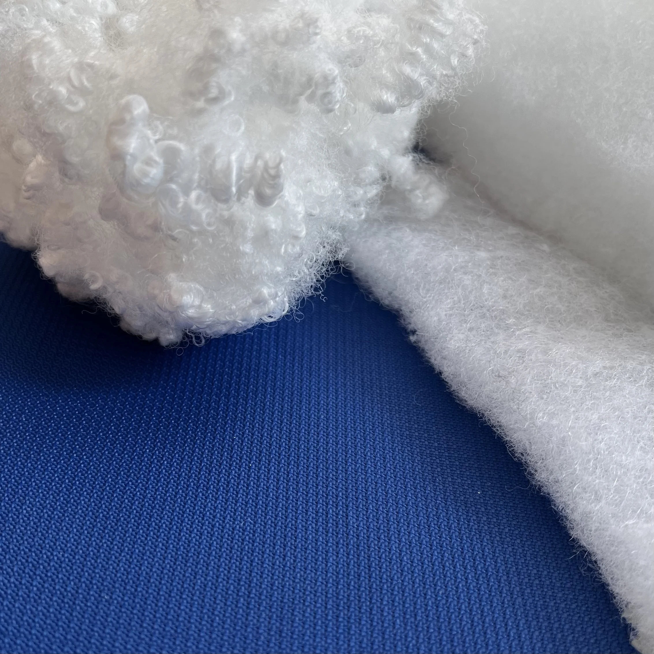 New Island hot selling hc/hcs polyester fiber for stuffing mading by hollow conjugated siliconised fiber and silicon poly fiber