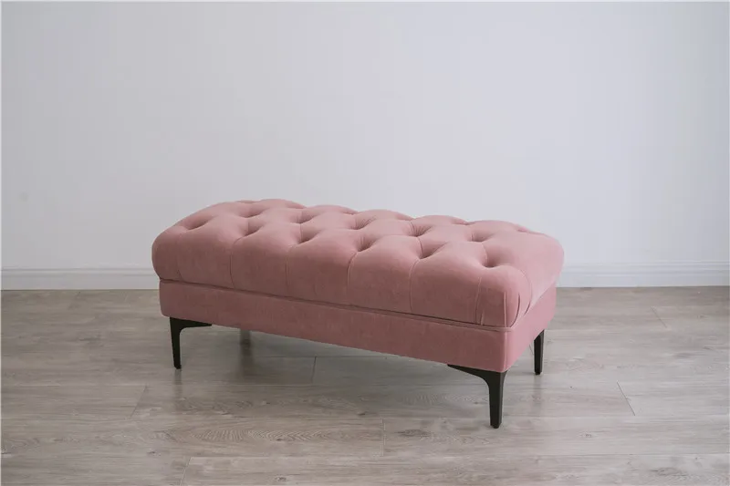 Длинное сиденье скамейки Chesterfield, оттоманская скамейка для спальни, сделано в Китае