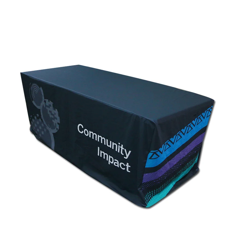 Custom Tablecloth 4ft 6ft 8ft Stretch Table Cloths Sublimation Table Cover Polyester Table Cloth For Events