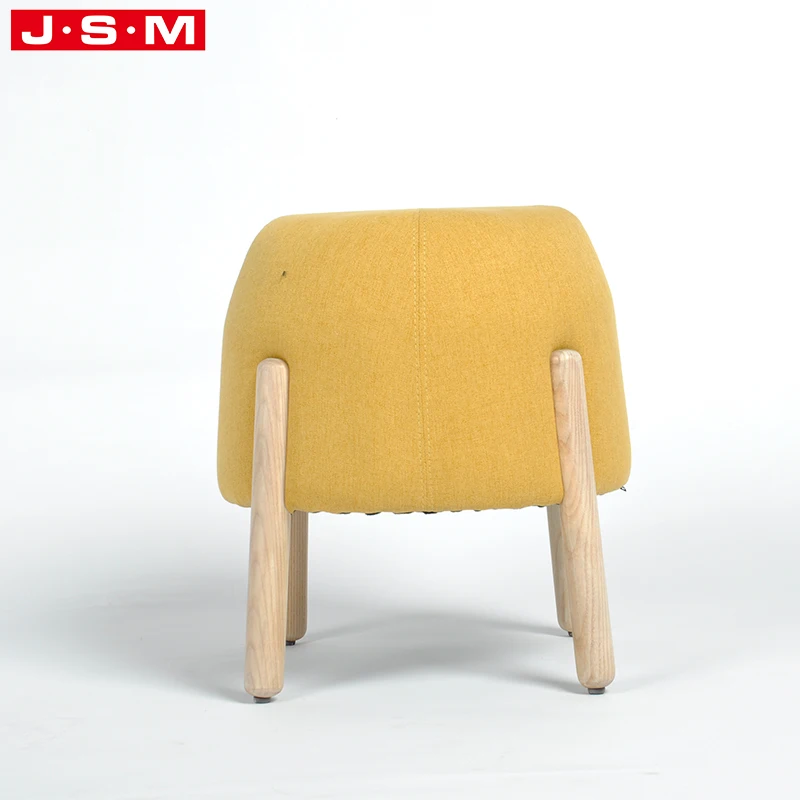 Country Style Dressing Room Waiting Room Round Fabric Cushion Ottomans Stool