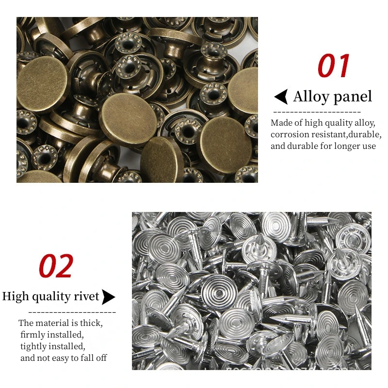 High Quality Custom Logo gold Accessories And Rivets Embossed Metal Jeans Button For Clothes