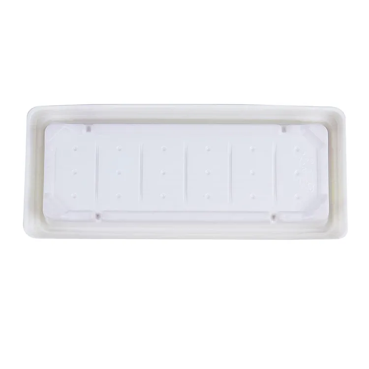 KW-2003MWXJ Custom Rectangular Half Sheet Cake Slice Box Packaging Plastic Box For Cake Take Out Plastic Container