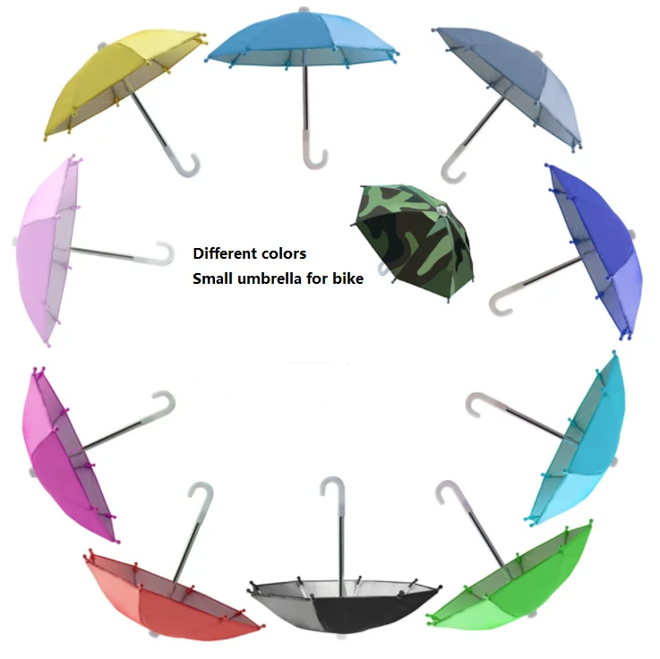 Motorcycle Phone Holder Sunshade Decoration Accessories Stand Sun Stand Mini Cell Phone Umbrella For Phone