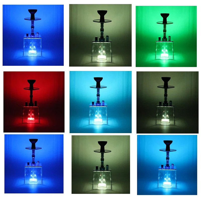 New Product Ideas 2025 Premium Hookah for Sale Multi-color Design Decorating Metal Acrylic Hookah