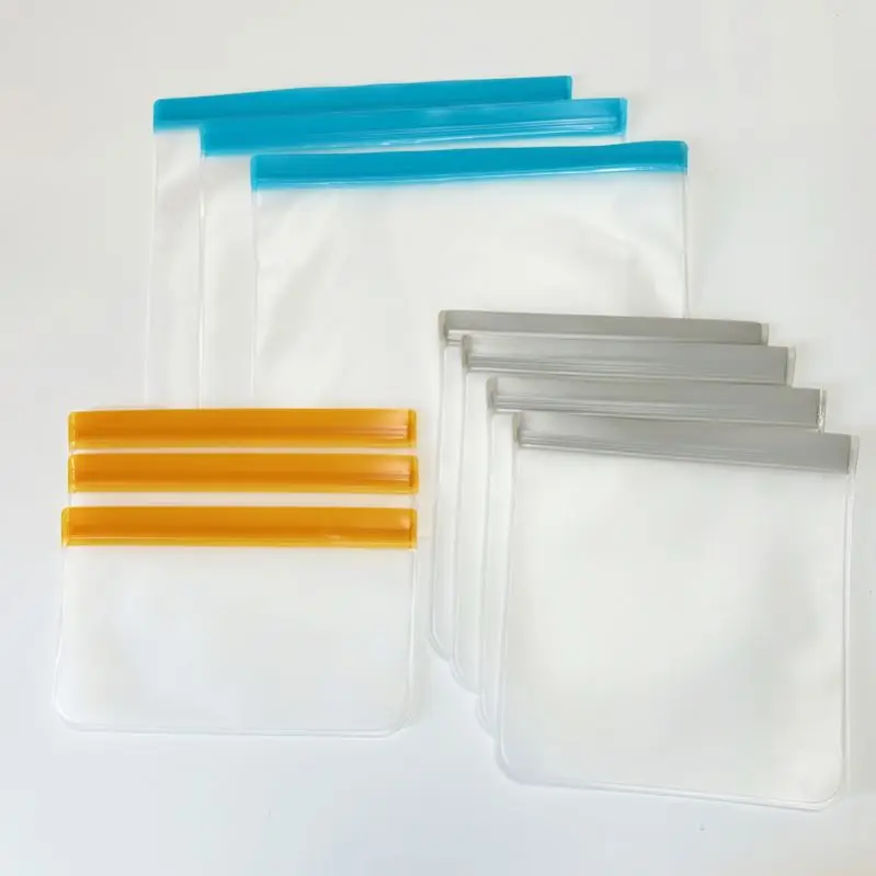 PEVA Refrigerator Cooler Bags Best Price Transparent Reusable Freezer Food Storage Bags For Fruits Vegetables