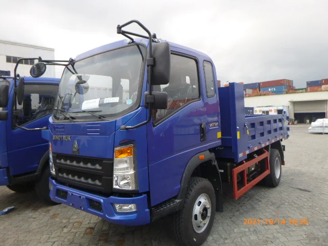 howo 4x2 5tons 10tons Euro4 129hp 3.5CBM light duty dumper trucks small dump trucks