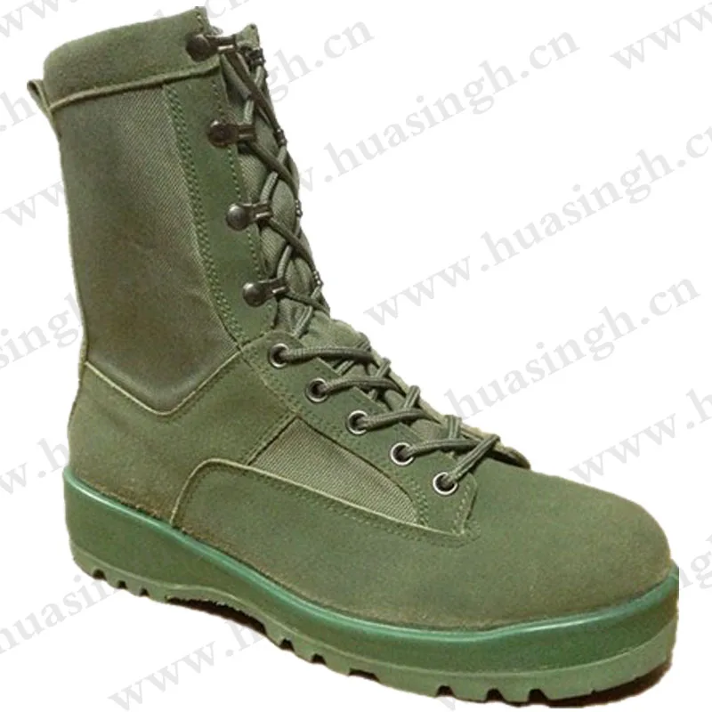 ZH,US popular Belleville sage green / black color hunting boots HSM132