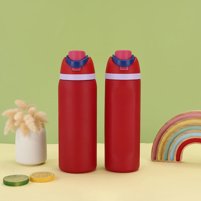 32oz Insulated Stainless Steel Free Sip Water Bottle with Straw for Sports and Travel, BPA-Free, 32oz O Walas Water Bottle