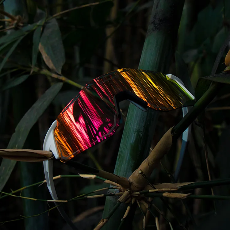 2021 Hot Sell Anti-UV 400 Polarized Electroplated Color Bicycle Glasses Adjustable Waterproof Cycling