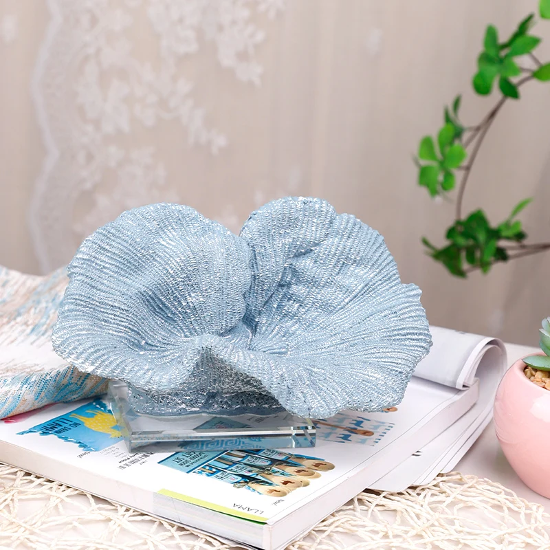 Redeco New Classic Reef Coral Decoration Blue Coral Artificial Resin Coral Ornaments For Gifts Home Decoration