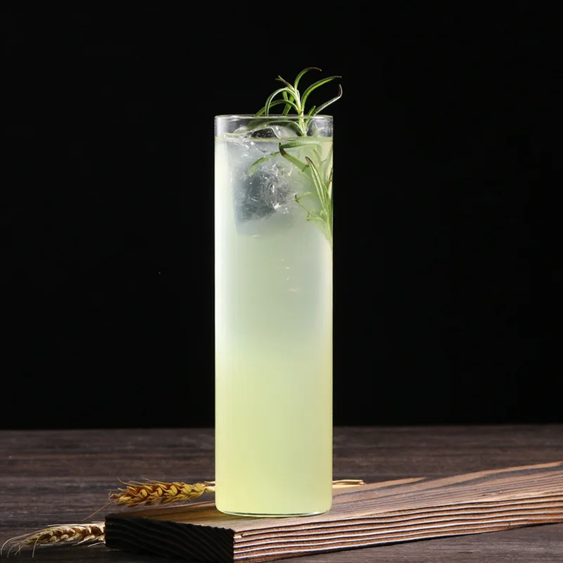 Factory Stock Round 200ml Thin Colin Cup Drinking Tumbler Machine Made Highball Glass Long Drink Glass Cup Collins Glass