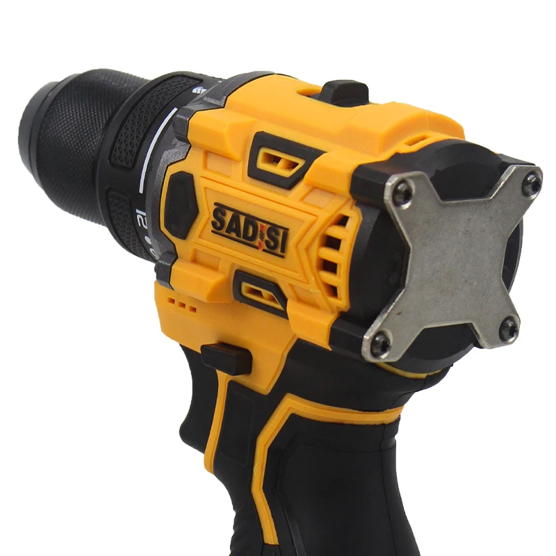 SADIS 21V/2.0Ah Cordless Drill- 70Nm Dual Speed Cordless Tools Brushless Motor Cordless Drill Set  Lithium Ion Batteries