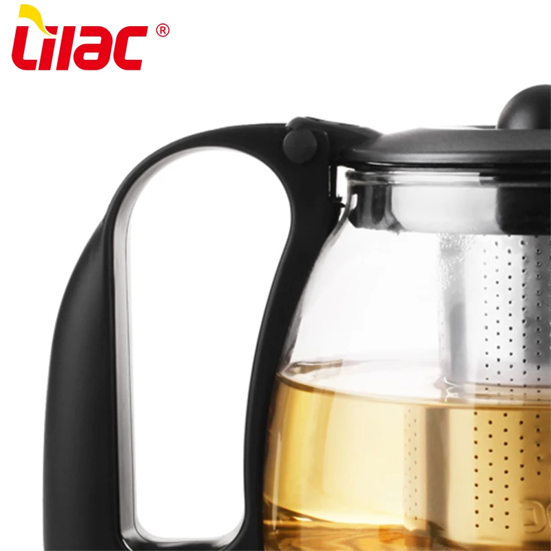 Lilac BSCI SGS LFGB 700ml+150ml*4PCS glass tea pot tea infuser glass set teapot for tea with infuser
