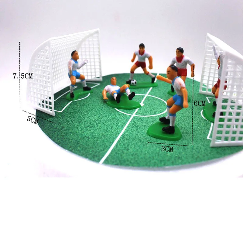 Cake Decoration Baking Football Team Scene Decoration Captain Tsubasa Baby Birthday Dessert Bar Dress Up Doll Toy Cake Topper