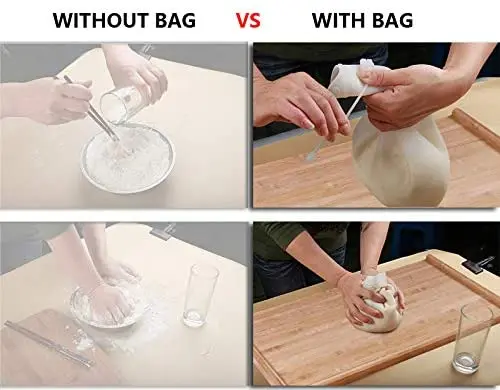 Silicone Kneading Dough Bags Versatile Dough Mixer for Bread, Pastry, Pizza & Tortilla, Flour-mixing Bag Preservation Bag