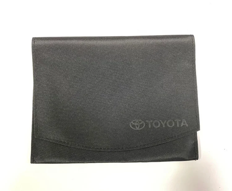Manual folder bag microfiber material car portfolio folder embossed logo customized car wallet folder A4 vehicle document holder