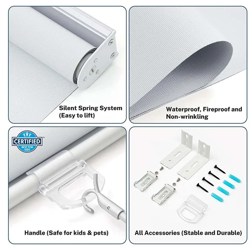 fashionable factory supply customized fabric material  curtain motorized blackout roller window blinds