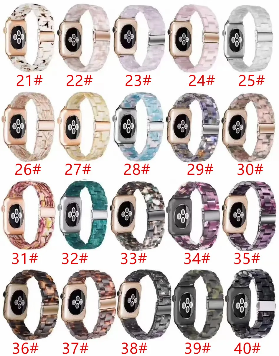  Ремешок полимерный для Apple Watch 1 2 3 4 5 6 SE сменный Браслет наручных часов Iwatch 38 40 42 44 мм разные