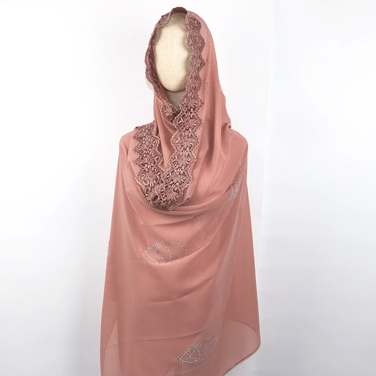 2020 new promotion african big shawl and scarf chiffon muslim hijab for women