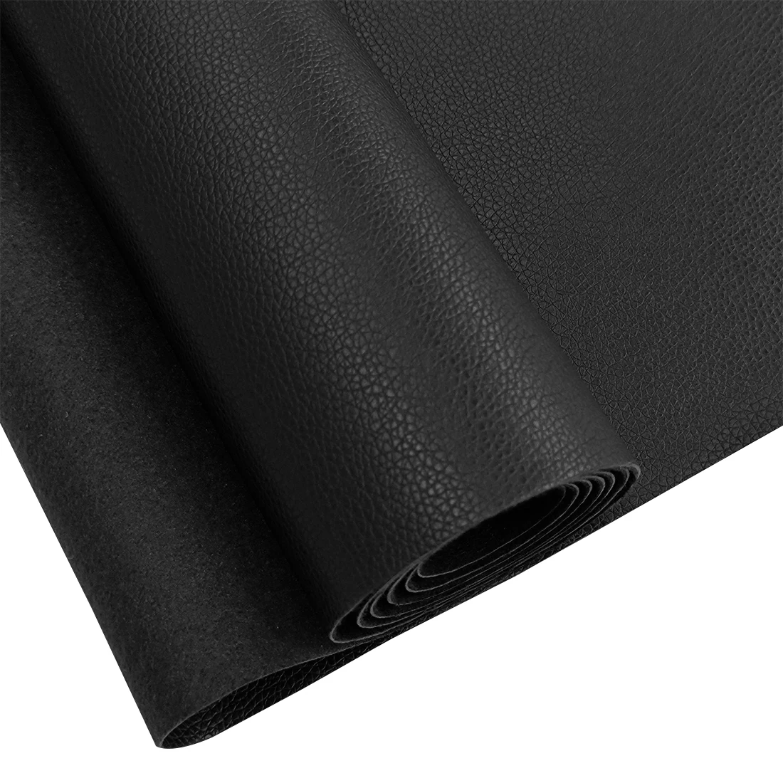 17.7x53 Inch Black Faux Leather Fabric Soft Vinyl Upholstery Fabric Material Perfect for Leather Furniture Making Decoration