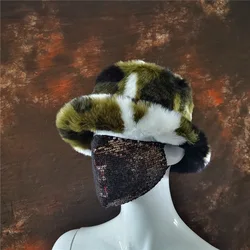 New autumn and winter faux fur British basin hats ladies warm fisherman hats fashion casual students Japanese plush hats
