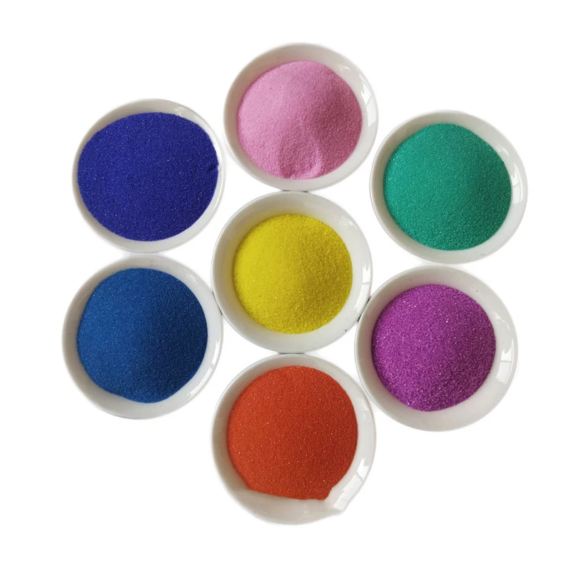 Различные размеры, цветной песок, горячая Распродажа, цветной песок по низкой цене для детского песчаного рисования, Искусственный цветной пляж