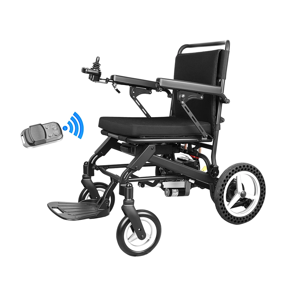 Outdoor Travel Electric Wheelchair Elderly Portable Folding Electric Wheelchair Automatic