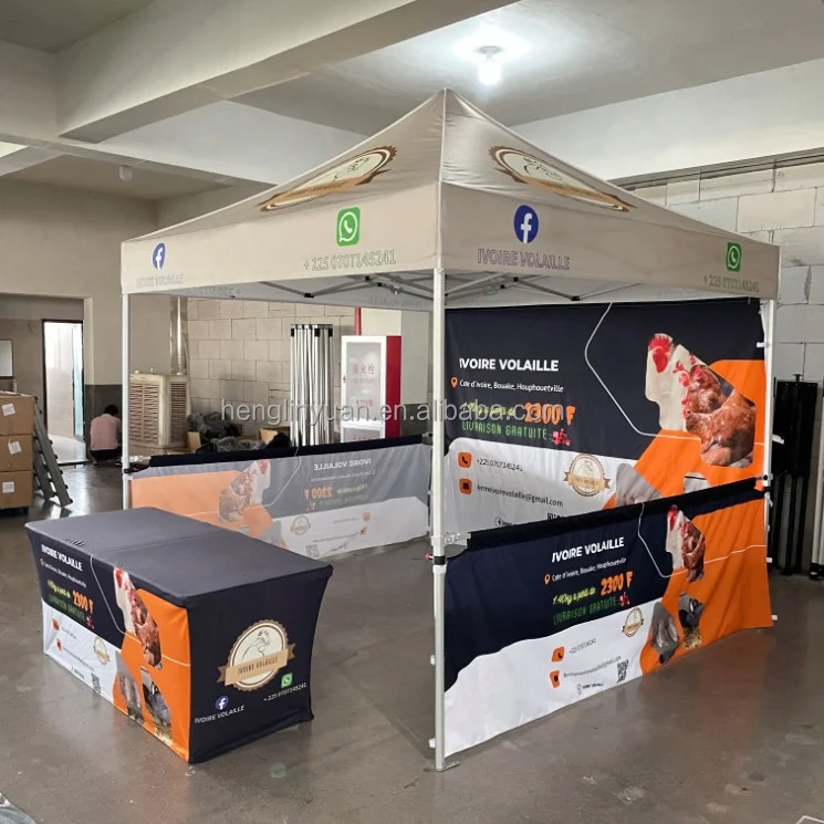 NO.1 Advertising Trade Show Marquee Tents Custom Instant Promotional Branded Printed Gazebos Folding Canopy Tent