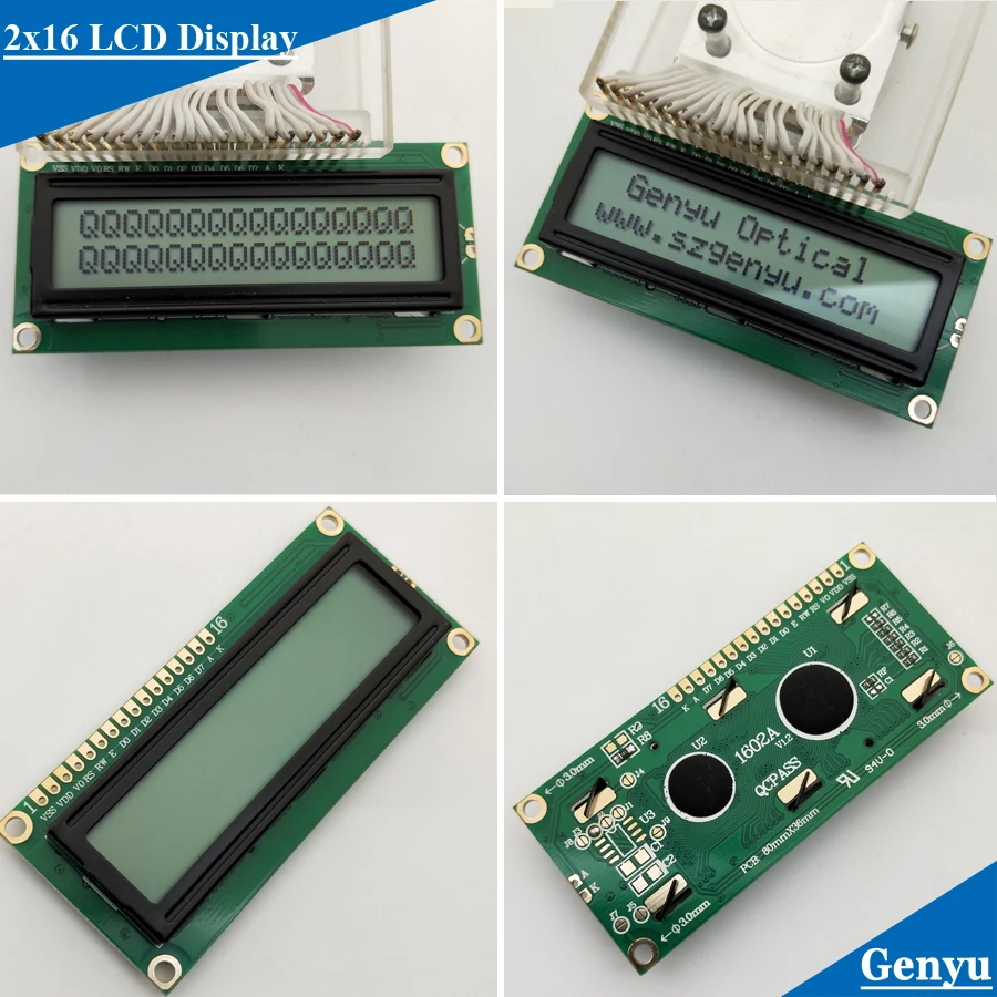 5.0V STN White Gray Blue Character Display LCD 1602 Character LCM COB Screen 2x16 LCD Display