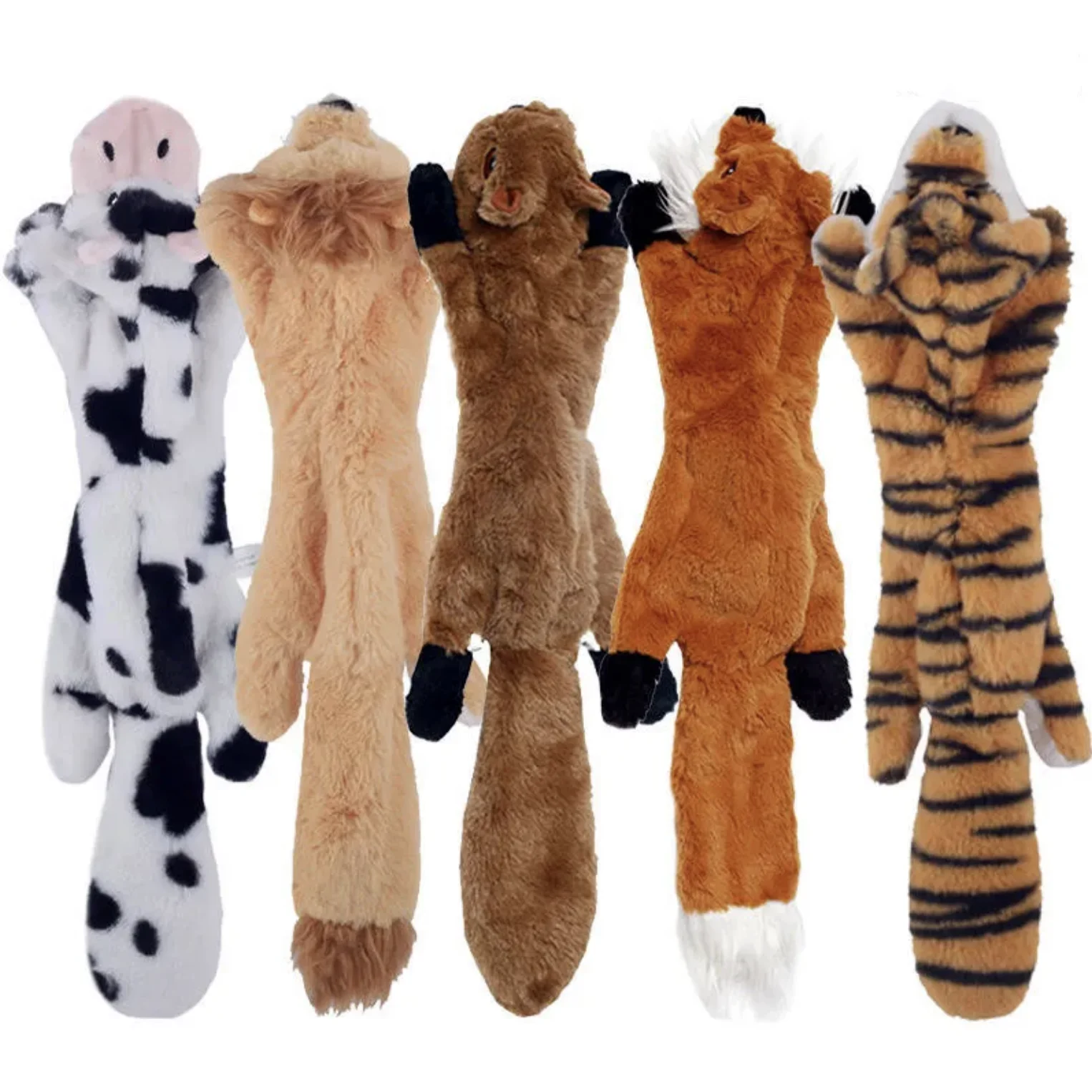 No Stuffing Dog Toys Luxury Plush Dog Squeaky Toys Dogs Plush Cute Animals Natural Puppy Toys juguetes para animales