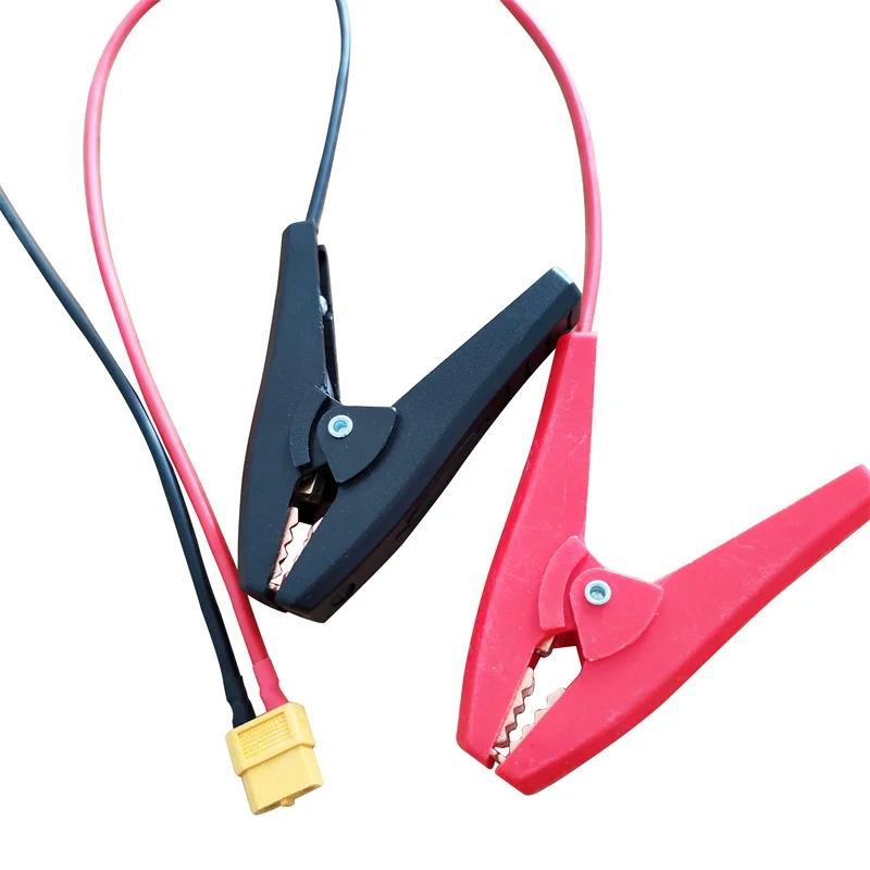 14AWG 50 см 100A RC зажим типа «крокодил» к XT60 разъем кабеля Q6 D6 полевой зарядный кабель автомобильный зажим для аккумулятора крокодиловый зажим