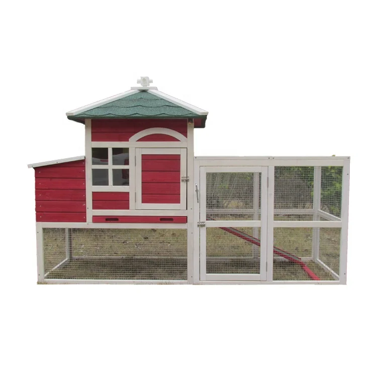 New design wooden Hen chicken coop wood with run for sales