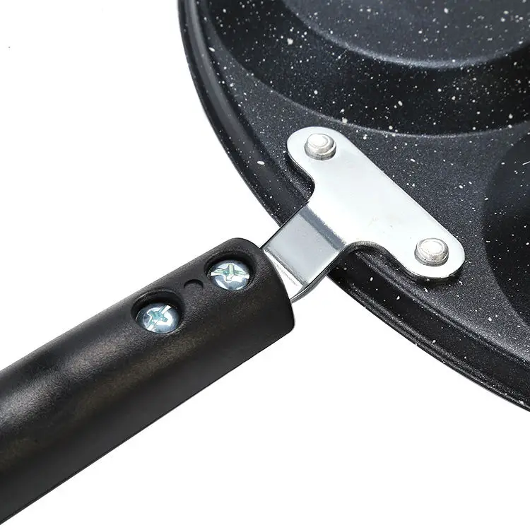 Wholesale Non-stick Fried Egg Pot 7 holes Aluminum Die Cast Flat-bottomed Frying Pan Kitchen Cooking Pot