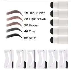 Free Custom Logo OEM 100 PCS Private Label Waterproof Eyebrow stamp and stencil kit