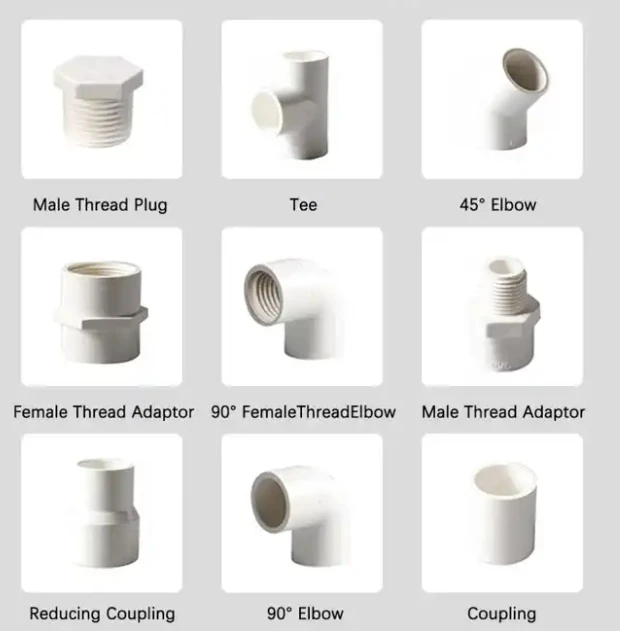 China Manufacture factory plastic PVC pipe accessories 90 degree Female Elbow of Mooningway with low price