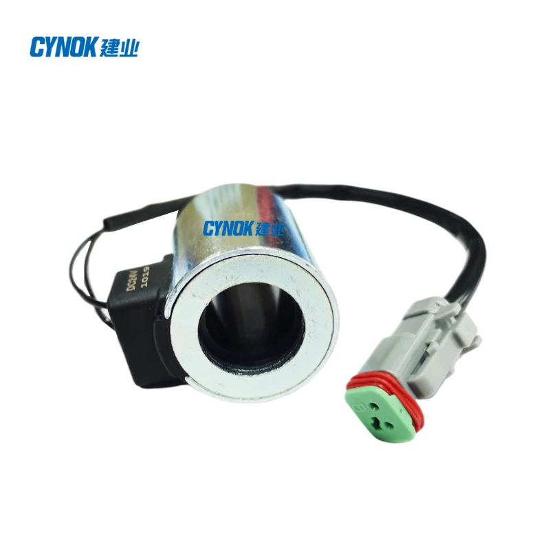 China Factory Solenoid Valve Coil DC24V 1019 Small Square Plug For XGMA Excavator